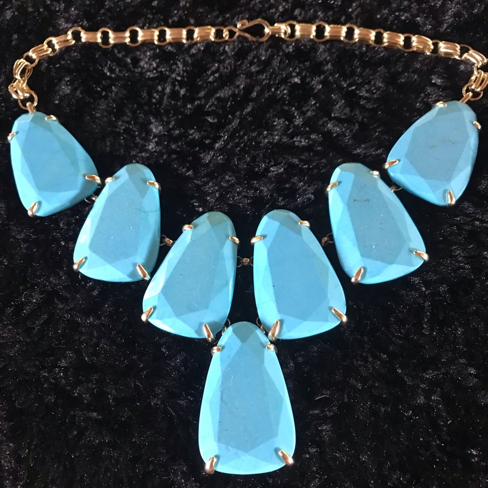 SOLD!!! NWOT KENDRA SCOTT BLUE HARLOW NECKLACE